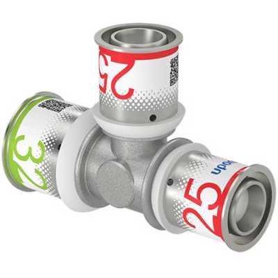 UPONOR S-PRESS PLUS ТРОЙНИК РЕДУКЦИОННЫЙ ЛАТУННЫЙ 32-25-25 '5А