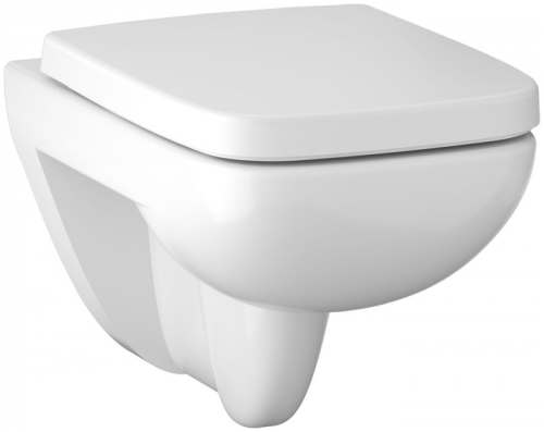 Подвесной унитаз вертикальный смыв Geberit Renova Plan, Rimfree: T=54см, Белый