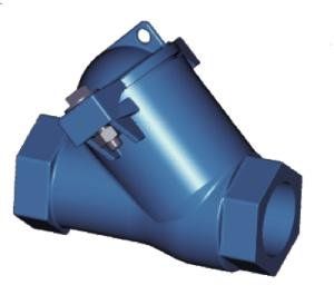 Клапан обратный шаровой CBL4141 DN 32 PN 10, внутренняя резьба, корпус-ковкий чугун, шар-нитрил, Tecofi