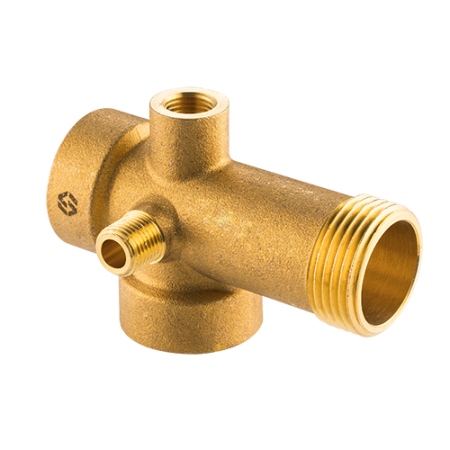 Пятиходовой переходник для насосной станции MVI 1"x1"x1"x1/4"x1/4", 92 мм PN40