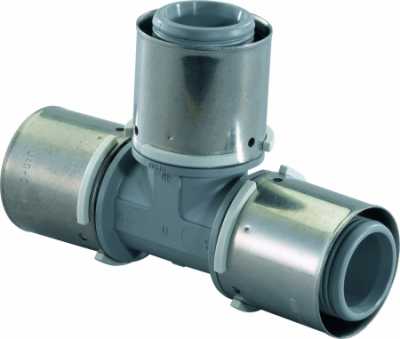 UPONOR S-PRESS ТРОЙНИК РАВНОПРОХОДНОЙ КОМПОЗИЦИОННЫЙ PPSU 40-40-40 '5А