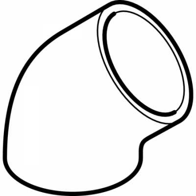 Отвод PE: 45°, d=110мм, Geberit