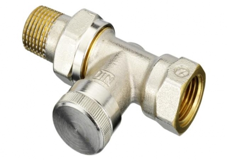 Клапан запорный прямой никелированный RLV Ду 15 Danfoss