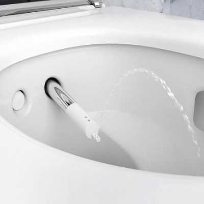 Подвесной унитаз-биде AquaClean Mera Classic: Керамический унитаз: белый / KeraTect, Декоративная панель: Глянц. хром, Geberit