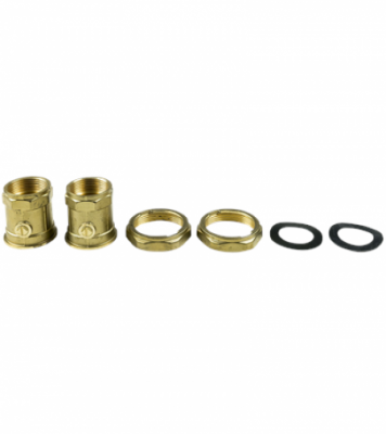 Шаровой вентиль с накидной гайкой (комплект) Union valve set 2"-11/4" brass