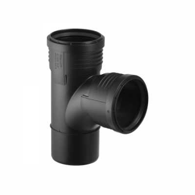 Тройник со смещенным впуском Geberit Silent-PP 87,5°: d=110мм, d1=90мм