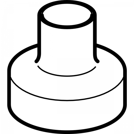 Переход концентрический PE, короткий: d=125мм, d1=110мм, Geberit