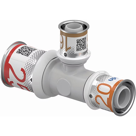 UPONOR S-PRESS PLUS ТРОЙНИК РЕДУКЦИОННЫЙ КОМПОЗИЦИОННЫЙ PPSU 25-16-20 '5И