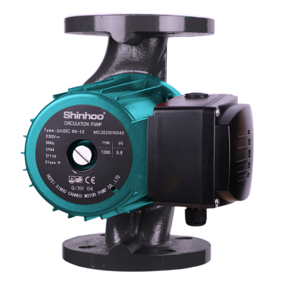 Циркуляционный насос с мокрым ротором BASIC 50-16F, 1x230 В, 50 Гц, 1300 Вт, вход/выход DN50 PN10, L=280 мм, корпус-чугун с катафорезным покрытием, колесо-композит, Shinhoo