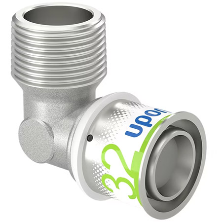 UPONOR S-PRESS PLUS УГОЛЬНИК С НАРУЖНОЙ РЕЗЬБОЙ 32-R1"НР '5А