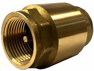 Обратный клапан с латунным штоком, 11/2"г/г (стандарт)