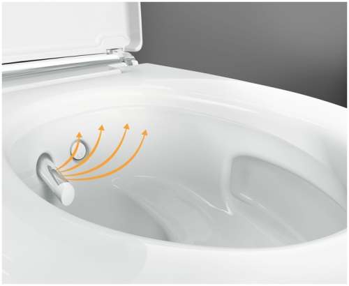 Подвесной унитаз-биде AquaClean Mera Comfort: Керамический унитаз: белый / KeraTect, Декоративная панель: белый, Geberit