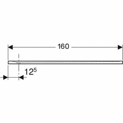 Прямоугольный душевой поддон Geberit Sestra: L=160см, B=80см, Серый / Структура натурального камня
