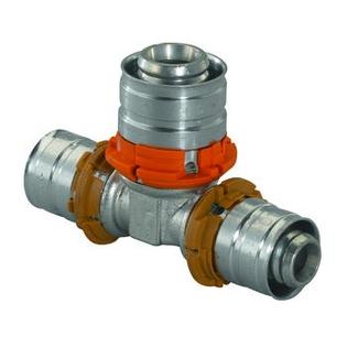 UPONOR S-PRESS ТРОЙНИК РЕДУКЦИОННЫЙ ЛАТУННЫЙ 20-16-20 '10И