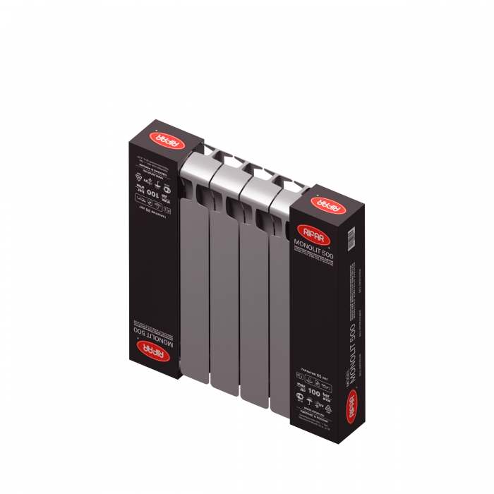 Радиатор биметаллический Rifar Monolit 3/4 500/6 Титан