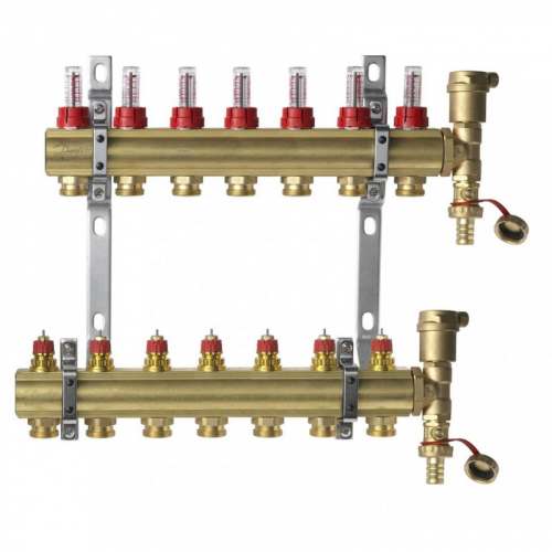 FHF-7F set комплект коллекторов с кронштейном и концевой секцией