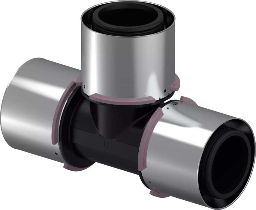 UPONOR S-PRESS ТРОЙНИК РАВНОПРОХОДНОЙ КОМПОЗИЦИОННЫЙ PPSU 75-75-75 '1У