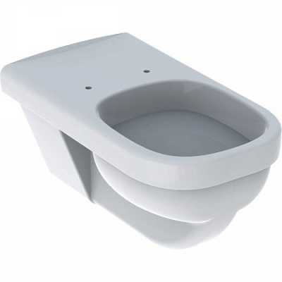 Подвесной унитаз с горизонтальным смывом Geberit Renova Comfort Square Renova Comfort, с увеличенным вылетом: T=70см, Белый