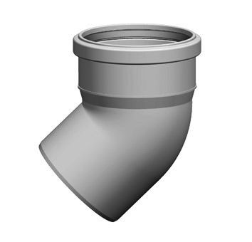 Отвод ПП D 110*45° СИНИКОН Комфорт