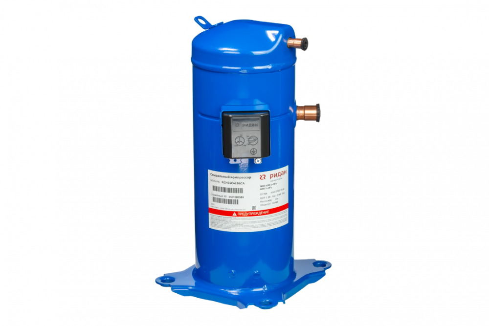 Компрессор спиральный RCH25C5LB6CA, хладагент: R410A, патрубки под пайку, инд упак, Ридан