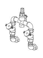 Напорный узел в сборе для MDG 1 1/2", комплект (Discharge pipe MDG cpl.), Grundfos