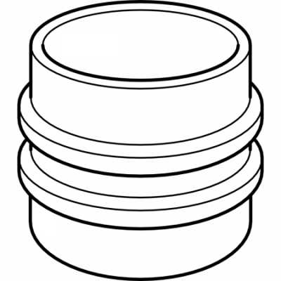 Двойная фланцевая втулка PE: d=250мм, Geberit