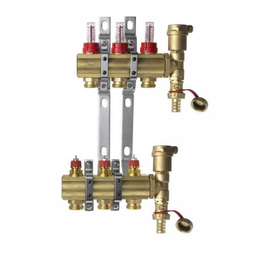 FHF-3F set комплект коллекторов с кронштейном и концевой секцией