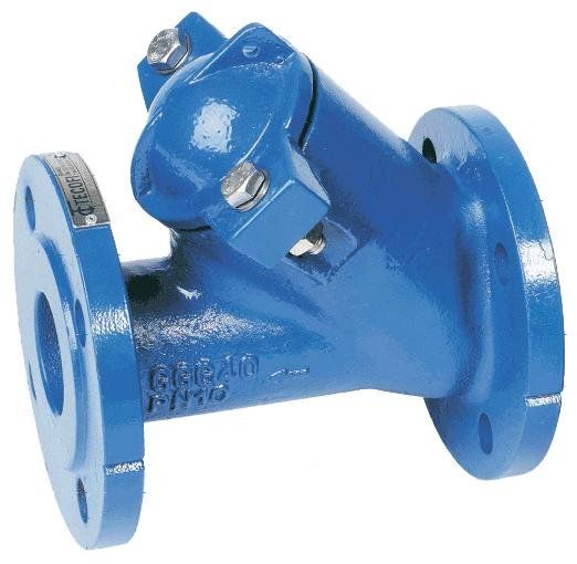 Клапан обратный шаровой CBL4240 DN 400 PN 10, фланцевый, корпус-чугун, шар-чугун+нитрил, Tecofi