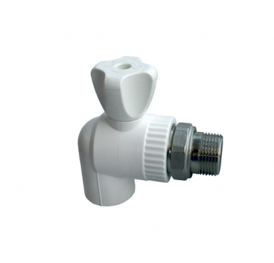 Кран шаровый PPR радиаторный угловой 20 х 1/2" PREMIUM (Lammin) 50/10