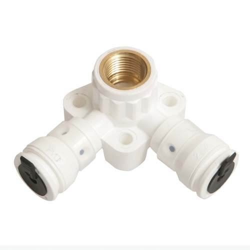 Водорозетка угловая ВР Vision, 20X1/2" (40 мм), с черной заглушкой BP04 1/2"