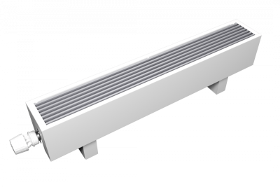 Конвектор напольный с нижним подключением без вентильной вставки с алюминиевой решеткой SPL Basic FM - 140/20/24-SA