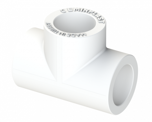 Переходной тройник PP Dу 32X25X20 - белый, SPL-EmirPlast
