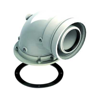 90 гр. колено коаксиальное d.100/150 мм CURVA 90 D100-150 MF PPS