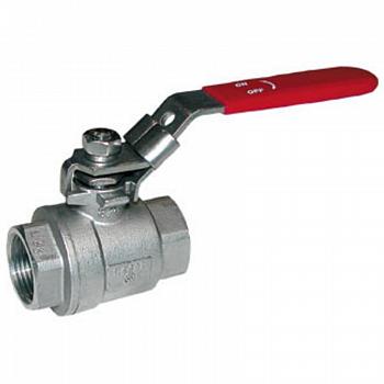Кран шаровой BS1143 DN 20 PN 25, внутренняя разьба, полнопроходной, ручка-рычаг, корпус-никелированная латунь, шар-латунь, уплотнение PTFE, Tecofi
