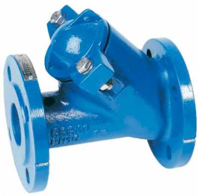 Клапан обратный шаровой CBL4240 DN 125 PN 10, фланцевый, корпус-чугун, шар-чугун+нитрил, Tecofi