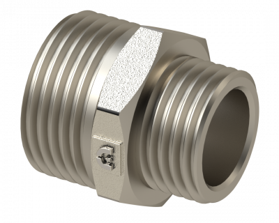 Ниппель переходной НР/НР 1/2''X3/8'' - Никелированный