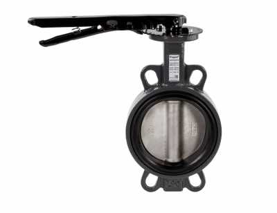 Затвор дисковой с рукояткой ЗДМ DN 125 PN 16, Т= - 15°C до 120 °С, межфланцевый, EPDM, корпус-чугун, диск-сталь, Ридан