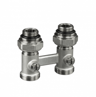 Комплект: 003L0392R_клапан запорный LV-KB DN 15 PN 10, Т=95 °С, прямой, с переходниками, без возможности опорожнения, для нижнего присоединения к радиатору; 013G7084R_Термостатический элемент TR 84, жидкостной датчик, для установки на клапаны TR-N и TR-G 