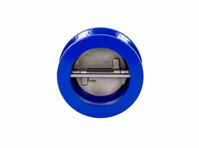 Обратный затвор двустворчатый NVD-895R DN 150 PN 16, Т = - 15-100°С, межфланцевый, корпус-чугун, пластина-нержавеющая сталь, Ридан