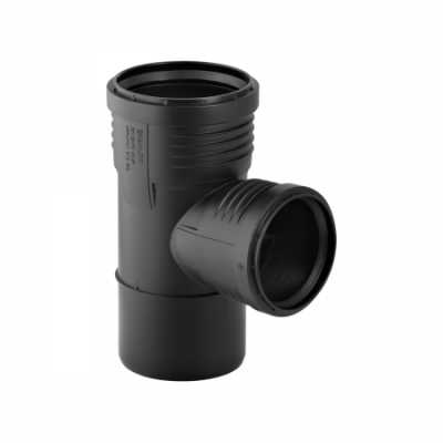 Тройник Geberit Silent-PP 87,5°: d=110мм, d1=40мм