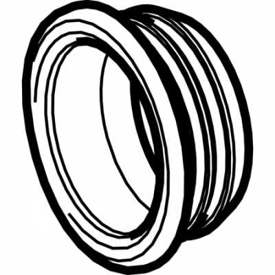 Манжета: d=40мм, d1=58мм, Черный, Geberit