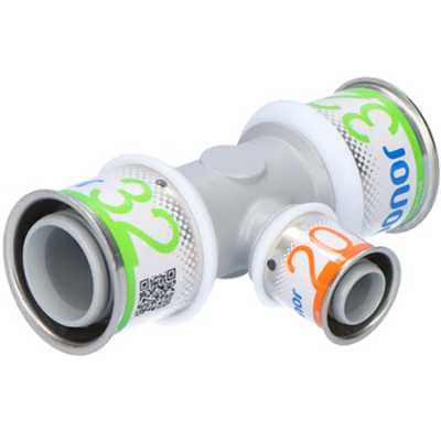 UPONOR S-PRESS PLUS ТРОЙНИК РЕДУКЦИОННЫЙ КОМПОЗИЦИОННЫЙ PPSU 32-20-32 '5И