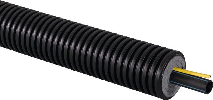 UPONOR ECOFLEX SUPRA STANDARD ТРУБА С ЖЁЛТЫМ КАБЕЛЕМ 110X10,0/200 БУХТА 100М '1C