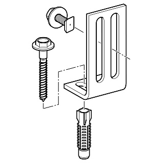 Монтажный кронштейн GIS 12 cm x 5,5 см, Geberit