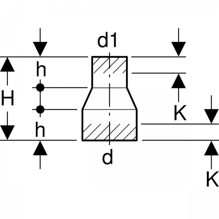 Переход концентрический PE, короткий: d=90мм, d1=40мм, Geberit