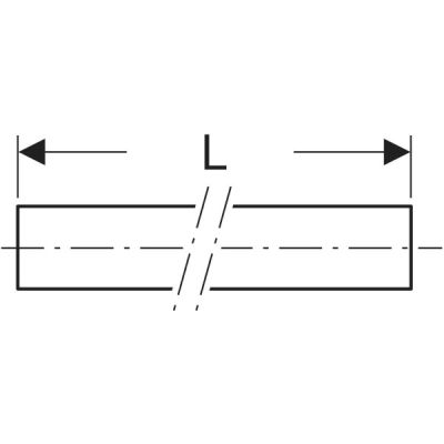 Направляющий опорный желоб, оцинкованный и окрашенный: di=160мм, Geberit