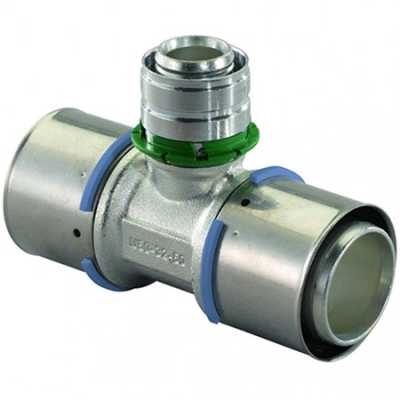 UPONOR S-PRESS ТРОЙНИК РЕДУКЦИОННЫЙ ЛАТУННЫЙ 50-25-40 '3C