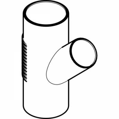 Тройник Silent-db20 45°: d=160мм, d1=160мм, Geberit