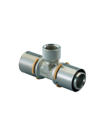 UPONOR S-PRESS ТРОЙНИК С ВНУТРЕННЕЙ РЕЗЬБОЙ ЛАТУННЫЙ 40-RP3/4"ВР-40 '5C