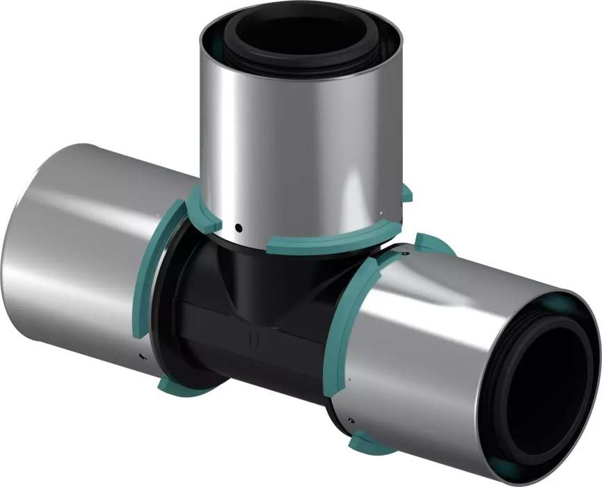 UPONOR S-PRESS ТРОЙНИК РАВНОПРОХОДНОЙ КОМПОЗИЦИОННЫЙ PPSU 63-63-63 '1У